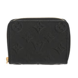 LOUIS VUITTON ルイヴィトン モノグラムアンプラント ジッピーコインパース ノワール M60574 ユニセックス レザー コインケース Aランク 中古 銀蔵