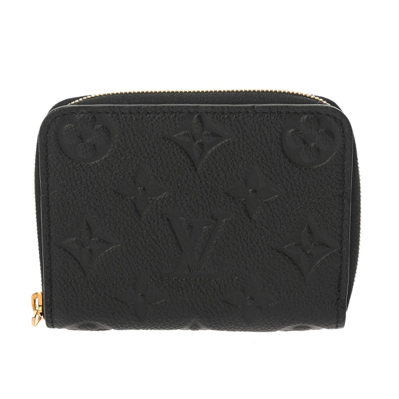 LOUIS VUITTON ルイヴィトン モノグラムアンプラント ジッピーコインパース ノワール M60574 ユニセックス レザー コインケース Aランク 中古 銀蔵