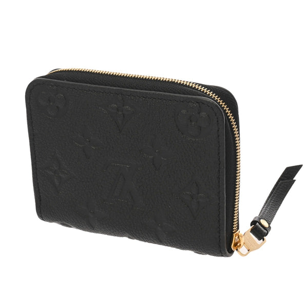 LOUIS VUITTON ルイヴィトン モノグラムアンプラント ジッピーコインパース ノワール M60574 ユニセックス レザー コインケース Aランク 中古 銀蔵