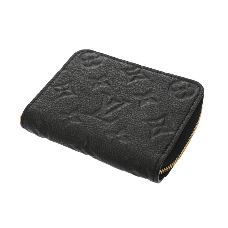 LOUIS VUITTON ルイヴィトン モノグラムアンプラント ジッピーコインパース ノワール M60574 ユニセックス レザー コインケース Aランク 中古 銀蔵