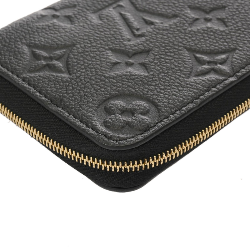 LOUIS VUITTON ルイヴィトン モノグラムアンプラント ジッピーコインパース ノワール M60574 ユニセックス レザー コインケース Aランク 中古 銀蔵