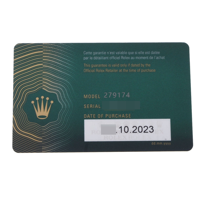 ロレックス デイトジャスト 28 10Pダイヤ 279174G 8桁 ランダム番 レディース 腕時計 自動巻き 銀蔵