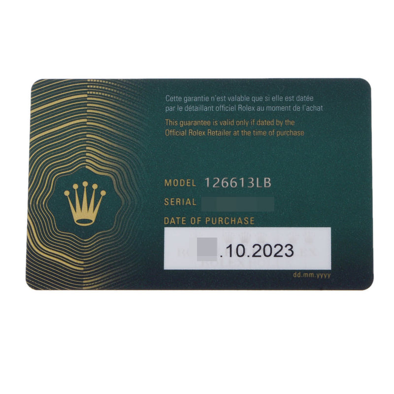 ロレックス サブマリーナ 126613LB 8桁ランダム番 メンズ 腕時計 自動巻き 銀蔵