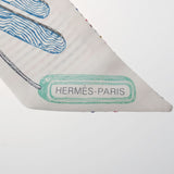 HERMES エルメス ツイリー  ExLibros Les Parisiennes ブラン/ローズ 853954S レディース シルク100％ スカーフ Aランク 中古 銀蔵