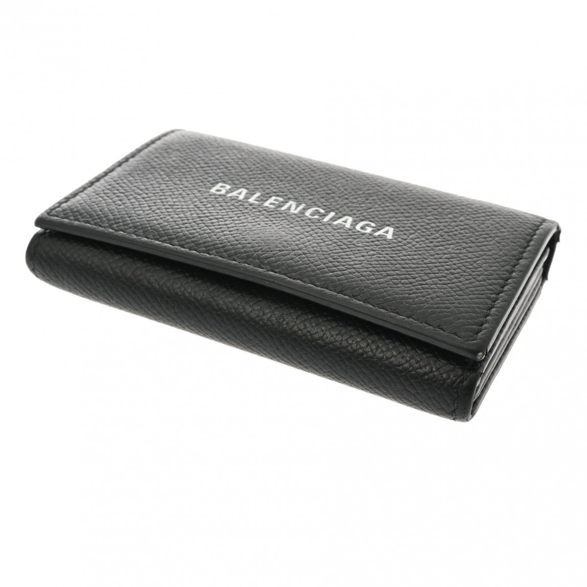 バレンシアガ 黒 ユニセックス レザー カードケース 594313 BALENCIAGA