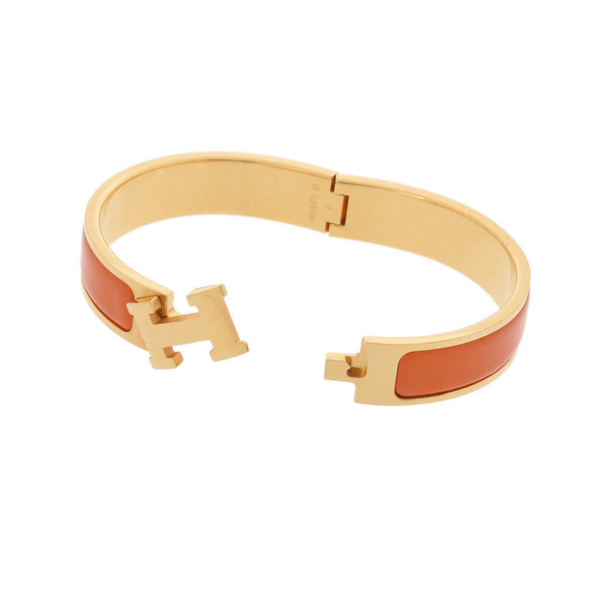 【美品】HERMES エルメス クリッククラック PM バングル ブレスレット ☆エルメス☆ バングル ブレスレット H クリッククラック PM H