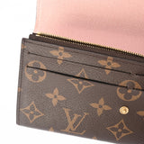 LOUIS VUITTON ルイヴィトン モノグラム ポルトフォイユエミリー 旧型 ローズバレリーヌ M61289 レディース モノグラムキャンバス 長財布 ABランク 中古 銀蔵