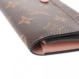 LOUIS VUITTON ルイヴィトン モノグラム ポルトフォイユエミリー 旧型 ローズバレリーヌ M61289 レディース モノグラムキャンバス 長財布 ABランク 中古 銀蔵