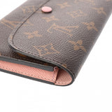 LOUIS VUITTON ルイヴィトン モノグラム ポルトフォイユエミリー 旧型 ローズバレリーヌ M61289 レディース モノグラムキャンバス 長財布 ABランク 中古 銀蔵