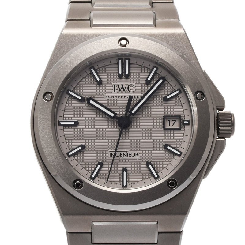 IWC SCHAFFHAUSEN アイダブリューシー シャフハウゼン インヂュニア IW328904 メンズ チタン 腕時計 自動巻き シルバー文字盤 未使用 銀蔵