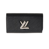 LOUIS VUITTON ルイヴィトン エピ ポルトフォイユツイスト 黒 M68309 レディース エピレザー 長財布 Bランク 中古 銀蔵