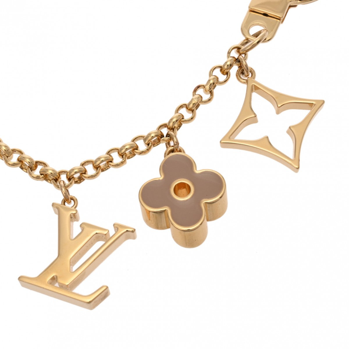 ルイヴィトン M65111フルール ドゥ モノグラム チャーム ゴールド ルイヴィトンバッグチャーム チェーン フルール ドゥ モノグラム