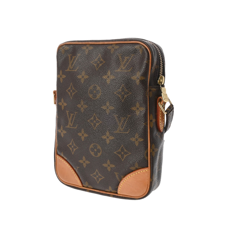 LOUIS VUITTON ルイヴィトン モノグラム ダヌーブ ブラウン M45266 ユニセックス モノグラムキャンバス ショルダーバッグ Bランク 中古 銀蔵