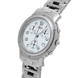 エルメス クリッパー クロノ CL1.910 ホワイト メンズ 腕時計 クォーツ 中古 銀蔵