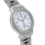 エルメス クリッパー クロノ CL1.910 ホワイト メンズ 腕時計 クォーツ 中古 銀蔵