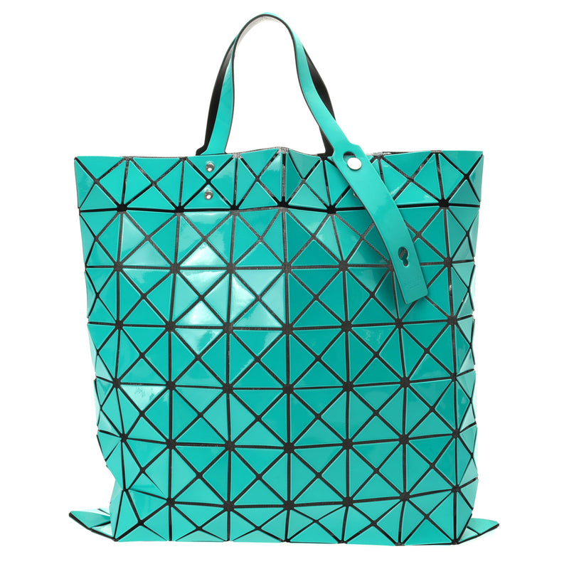 ISSEY MIYAKE イッセイミヤケ BAOBAO 8×8 エメラルドグリーン系 BB51-AG441 レディース 塩化ビニール/ポリエステル トートバッグ Aランク 中古 銀蔵