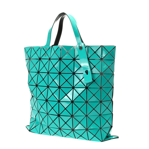 ISSEY MIYAKE イッセイミヤケ BAOBAO 8×8 エメラルドグリーン系 BB51-AG441 レディース 塩化ビニール/ポリエステル トートバッグ Aランク 中古 銀蔵