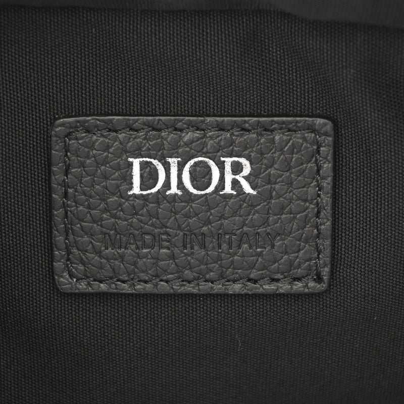 CHRISTIAN DIOR クリスチャンディオール オブリークサファリメッセンジャー ネイビー ユニセックス キャンバス ショルダーバッグ ABランク 中古 銀蔵