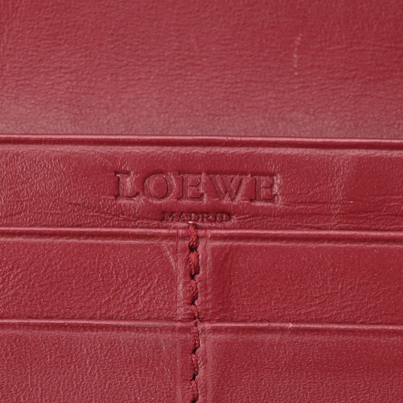 LOEWE ロエベ ブラック レディース レザー 長財布 ABランク 中古 銀蔵