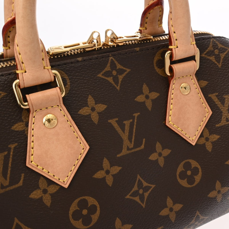 LOUIS VUITTON ルイヴィトン モノグラム スピーディバンドリエール 20 ブラウン M46222 レディース モノグラムキャンバス ハンドバッグ Aランク 中古 銀蔵