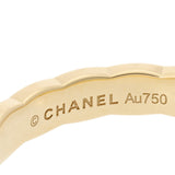 CHANEL シャネル ココクラッシュ ミニ マトラッセ #53 J11794 12号 レディース K18イエローゴールド リング・指輪 Aランク 中古 銀蔵