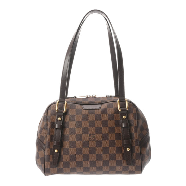 LOUIS VUITTON ルイヴィトン ダミエ リヴィントン PM ブラウン N41157 レディース ダミエキャンバス ハンドバッグ Aランク 中古 銀蔵