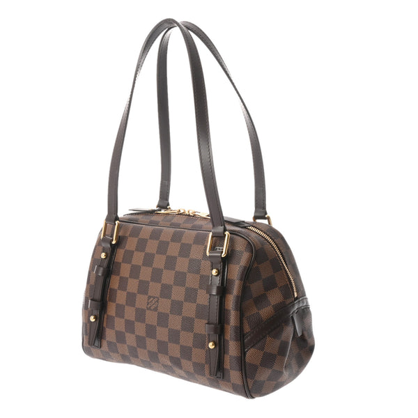 LOUIS VUITTON ルイヴィトン ダミエ リヴィントン PM ブラウン N41157 レディース ダミエキャンバス ハンドバッグ Aランク 中古 銀蔵