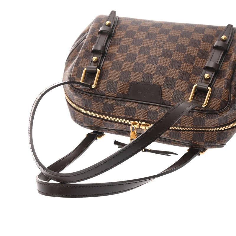 LOUIS VUITTON ルイヴィトン ダミエ リヴィントン PM ブラウン N41157 レディース ダミエキャンバス ハンドバッグ Aランク 中古 銀蔵