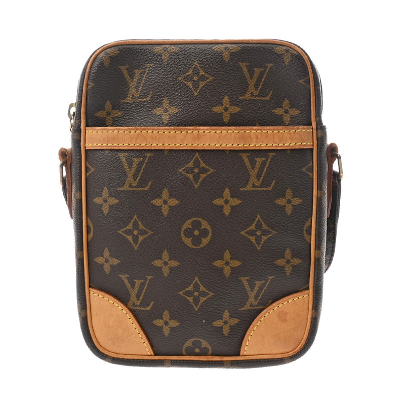 LOUIS VUITTON ルイヴィトン モノグラム ダヌーブ ブラウン M45266 ユニセックス モノグラムキャンバス ショルダーバッグ Bランク 中古 銀蔵