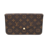 LOUIS VUITTON ルイヴィトン モノグラム ポシェットフェリシー ブラウン M81896 レディース レザー ショルダーバッグ 未使用 銀蔵