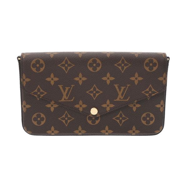 LOUIS VUITTON ルイヴィトン モノグラム ポシェットフェリシー ブラウン M81896 レディース レザー ショルダーバッグ 未使用 銀蔵