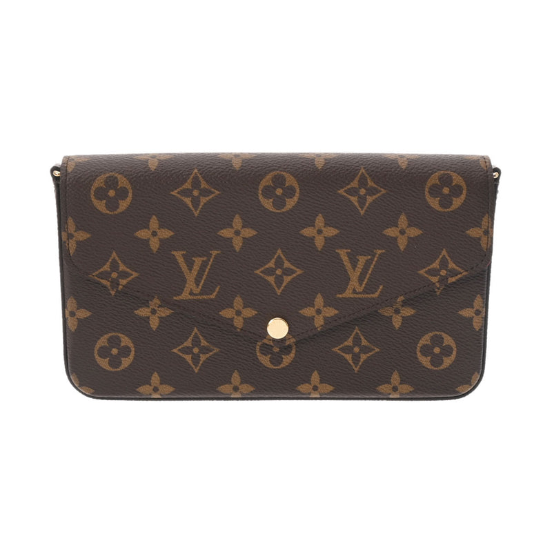 LOUIS VUITTON ルイヴィトン モノグラム ポシェットフェリシー ブラウン M81896 レディース レザー ショルダーバッグ 未使用 銀蔵