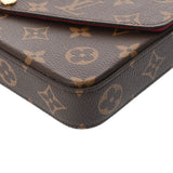 LOUIS VUITTON ルイヴィトン モノグラム ポシェットフェリシー ブラウン M81896 レディース レザー ショルダーバッグ 未使用 銀蔵