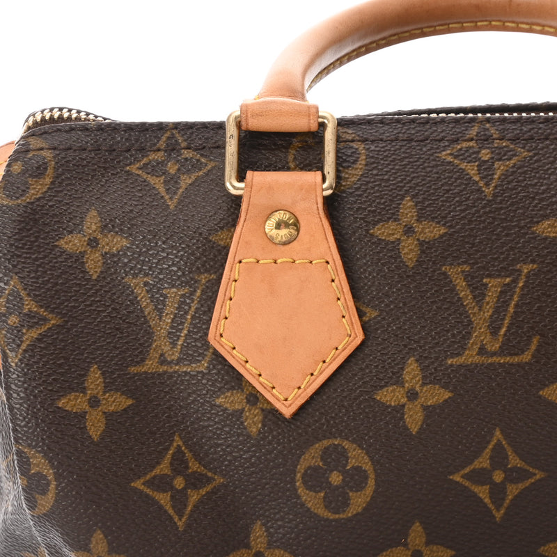 LOUIS VUITTON ルイヴィトン モノグラム スピーディ 25 ブラウン M41528 レディース モノグラムキャンバス ハンドバッグ Bランク 中古 銀蔵