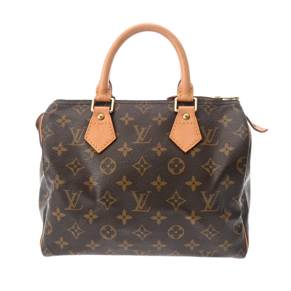 LOUIS VUITTON ルイヴィトン モノグラム スピーディ 25 ブラウン M41528 レディース モノグラムキャンバス ハンドバッグ Bランク 中古 銀蔵