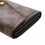 LOUIS VUITTON ルイヴィトン ダミエ ポルトフォイユ サラ ブラウン N63209 ユニセックス ダミエキャンバス 長財布 Bランク 中古 銀蔵