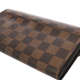 LOUIS VUITTON ルイヴィトン ダミエ ポルトフォイユ サラ ブラウン N63209 ユニセックス ダミエキャンバス 長財布 Bランク 中古 銀蔵