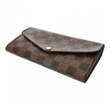 LOUIS VUITTON ルイヴィトン ダミエ ポルトフォイユ サラ ブラウン N63209 ユニセックス ダミエキャンバス 長財布 Bランク 中古 銀蔵