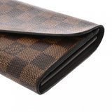 LOUIS VUITTON ルイヴィトン ダミエ ポルトフォイユ サラ ブラウン N63209 ユニセックス ダミエキャンバス 長財布 Bランク 中古 銀蔵