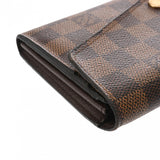LOUIS VUITTON ルイヴィトン ダミエ ポルトフォイユ サラ ブラウン N63209 ユニセックス ダミエキャンバス 長財布 Bランク 中古 銀蔵