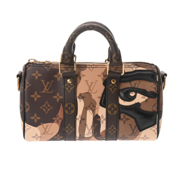 LOUIS VUITTON ルイヴィトン モノグラム LVポートレート キーポルバンドリエール 25 2023年秋冬コレクション ブラウン M46678 ユニセックス モノグラムキャンバス ショルダーバッグ 新同 中古 銀蔵