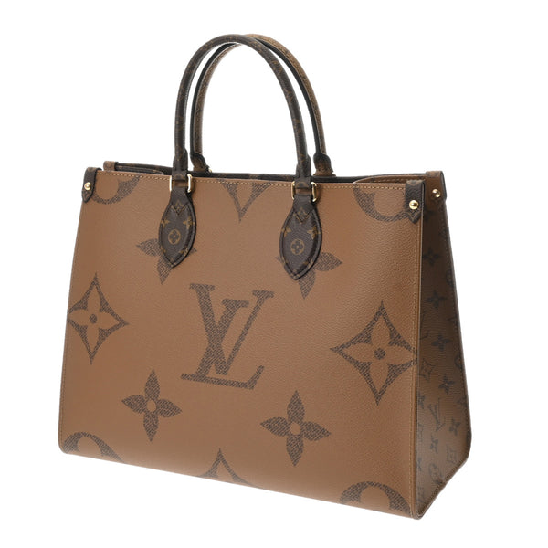 LOUIS VUITTON ルイヴィトン モノグラムリバース オンザゴー MM ブラウン M45321 レディース モノグラムキャンバス ハンドバッグ 新品 銀蔵