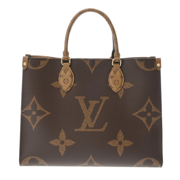 LOUIS VUITTON ルイヴィトン モノグラムリバース オンザゴー MM ブラウン M45321 レディース モノグラムキャンバス ハンドバッグ 新品 銀蔵