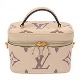 LOUIS VUITTON ルイヴィトン モノグラムアンプラント ヴァニティ PM クレーム M45599 レディース レザー バニティバッグ ABランク 中古 銀蔵