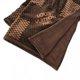 LOUIS VUITTON ルイヴィトン ダミエ ビーチタオル ブラウン ユニセックス コットン100％ タオル 新同 中古 銀蔵