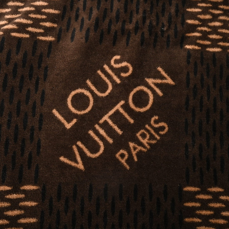 LOUIS VUITTON ルイヴィトン ダミエ ビーチタオル ブラウン ユニセックス コットン100％ タオル 新同 中古 銀蔵