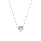 GRAFF グラフ アイコン ハートシェイプペンダント 0.55ct F-VS1 レディース K18ホワイトゴールド ネックレス Aランク 中古 銀蔵