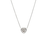 GRAFF グラフ アイコン ハートシェイプペンダント 0.55ct F-VS1 レディース K18ホワイトゴールド ネックレス Aランク 中古 銀蔵