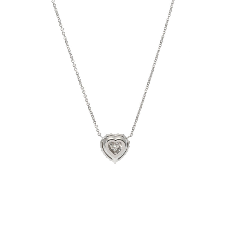 GRAFF グラフ アイコン ハートシェイプペンダント 0.55ct F-VS1 レディース K18ホワイトゴールド ネックレス Aランク 中古 銀蔵