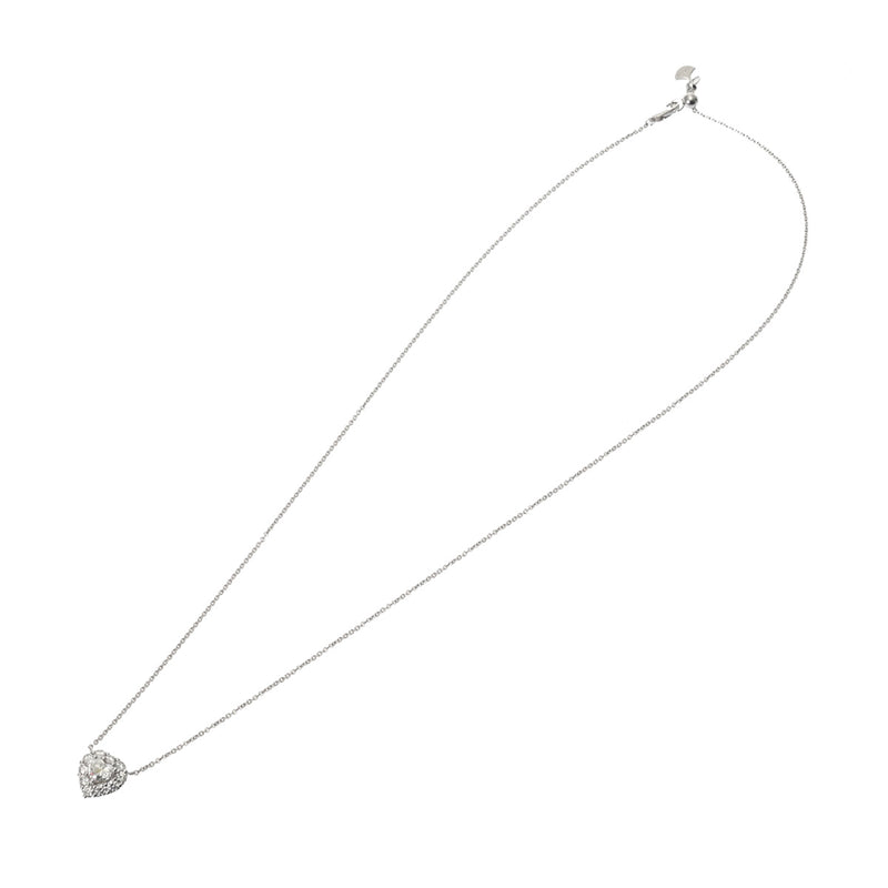 GRAFF グラフ アイコン ハートシェイプペンダント 0.55ct F-VS1 レディース K18ホワイトゴールド ネックレス Aランク 中古 銀蔵